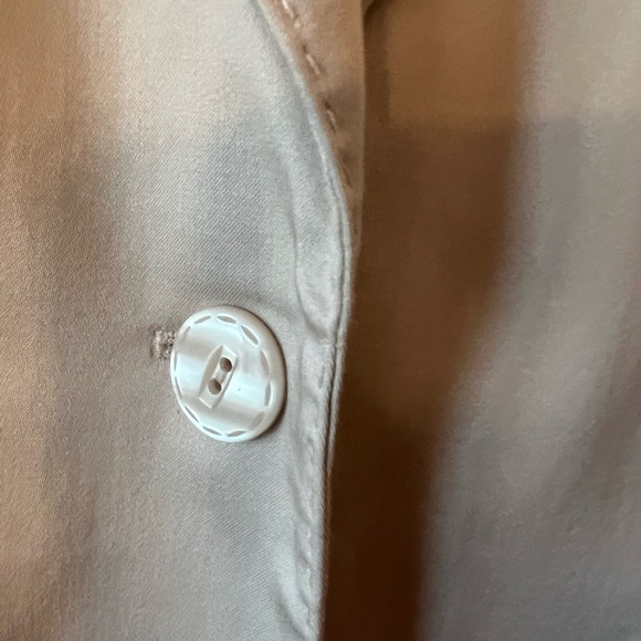 Prague Khaki Women’s Cotton Blend Blazer With One Bottom Closure Size 6 - Picture 3 of 10